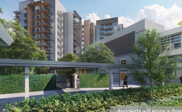 Direct covered linkway to Sixth Avenue MRT Station Direct covered linkway to Sixth Avenue MRT Station